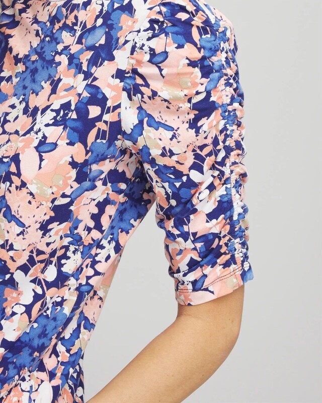 Touch of Cool Ruched Sleeve Tee - image 4